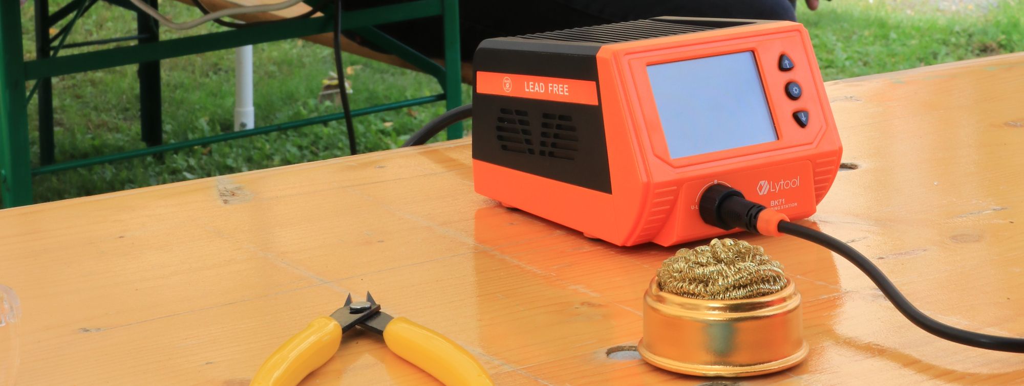 Lötworkshop auf dem Kreativ und Techniktag